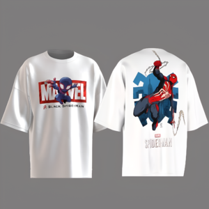 Marvel Spiderman Design White OVERSIZE TSHIRT