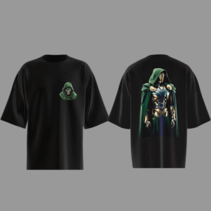 Dr.Doom Design Oversized Black T-Shirt